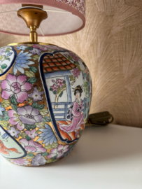 Bijzondere lamp | Goudkleurige Chinese gemberpot lamp