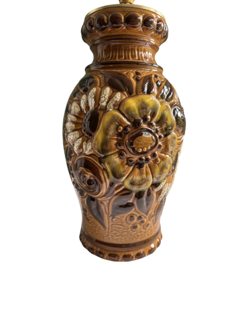 Retro vintage lamp | Scheurich met bloemen