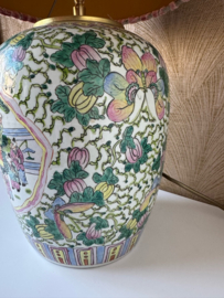 Vintage Lamp chinees Famille Rose