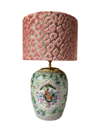 Vintage Lamp chinees Famille Rose