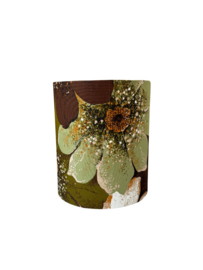 Vintage lampenkap groene bloemen
