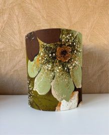 Vintage lampenkap groene bloemen