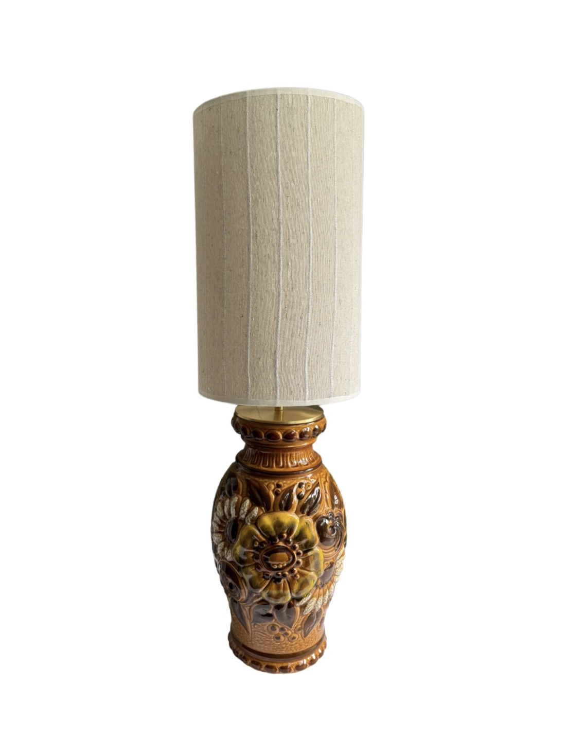 Retro vintage lamp | Scheurich met bloemen