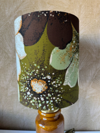 Vintage lampenkap groene bloemen