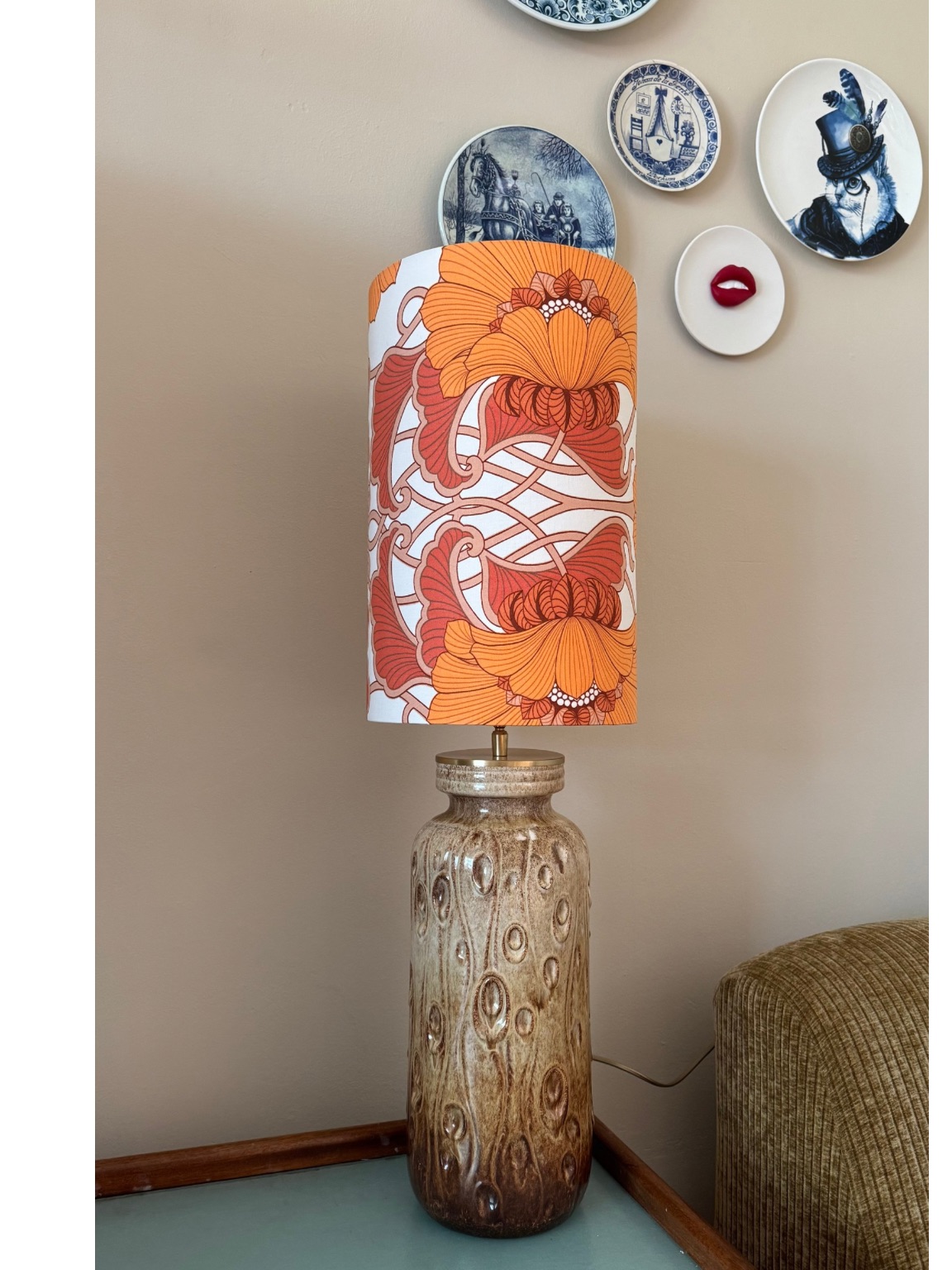 Vintage lampenkap | Uniek handgemaakt
