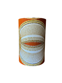 Vintage lampenkap Oranje met Cirkels