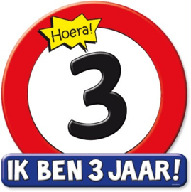 Huldebord 3 jaar