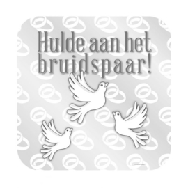 Huldebord Hulde aan het bruidspaar