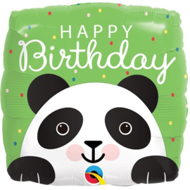 Folie Ballon Happy Birthday Panda (leeg)