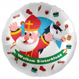 Folie Ballon Welkom Sinterklaas (leeg)