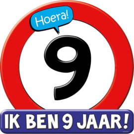 Huldebord 9 jaar