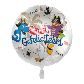 Folie Ballon Ahoy Gefeliciteerd! (leeg)