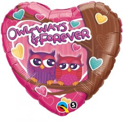 Folie Ballon Owl-Ways & Forever (leeg)