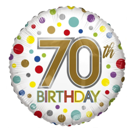 Folie Ballon 70th Birthday (leeg)