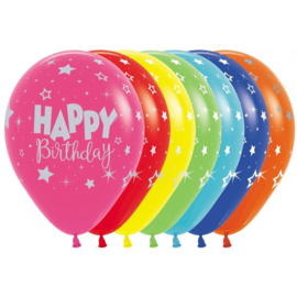 Latex Ballonnen Happy Birthday Fantasy