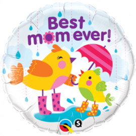 Folie Ballon Best Mom Ever Bird (leeg)
