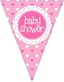 Baby Shower meisje Vlaggenlijn