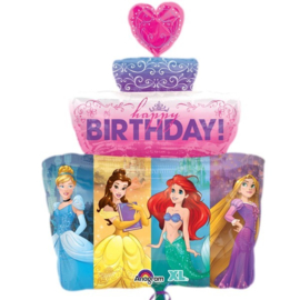 Folie ballon Disney Prinses B-day Cake (leeg)