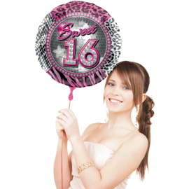 Folie ballon Sweet 16 (Leeg)