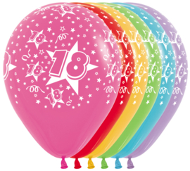 Latex Ballonnen Cijfer 18 jaar