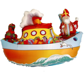 Folie Ballon Sinterklaas Stoomboot (leeg)