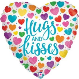 Folie Ballon Hugs And Kisses (leeg)