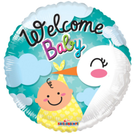 Folie Ballon Welcome Baby (leeg)