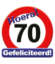 Huldeschild 70 jaar