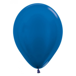 Metallic ballonnen Blauw