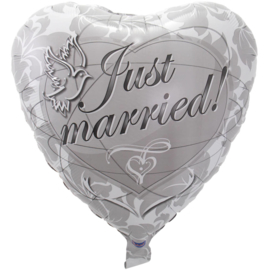 Folie Ballon Just Married (leeg)