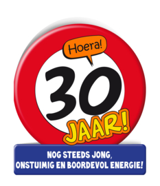 Wenskaart 30 jaar Verkeersbord