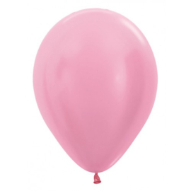 Metallic ballonnen Satin Pink