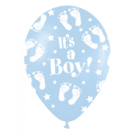 Latex Ballonen It's a Boy Footprints