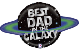 Folie Ballon Best Dad in the Galaxy (leeg)