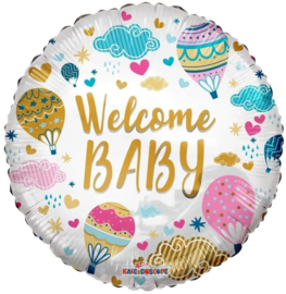 Folie Ballon Welcome Baby (leeg)
