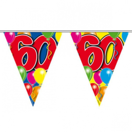 60 jaar ballon Vlaggenlijn