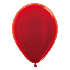 Metallic ballonnen Rood