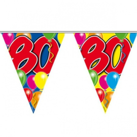 80 jaar ballon Vlaggenlijn