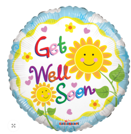 Folie Ballon Get well Soon (leeg)