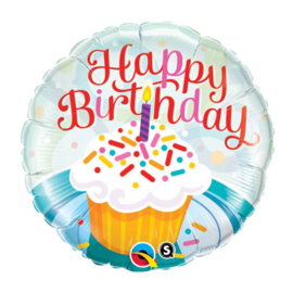 Folie ballon Birthday Cupcakes & Springkles (leeg)