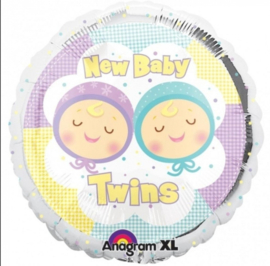 Folie Ballon New Baby Twins