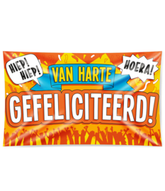 Gevel Vlag Van Harte Gefeliciteerd