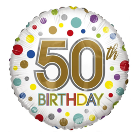 Folie Ballon 50th Birthday (leeg)
