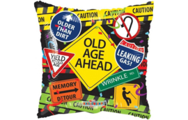 Folie Ballon - Pillow Old Age Ahead (leeg)