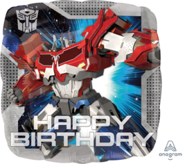 Folie Ballon Transformers Happy Birthday (leeg)