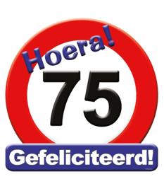 Huldebord 75 jaar