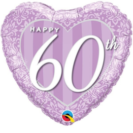 Folie Ballon Happy 60 th (leeg)