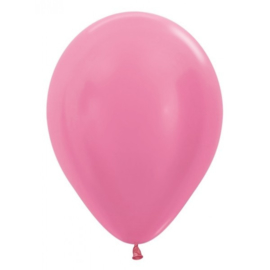 Metallic ballonnen pearl roze