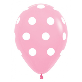 Latex Ballonen Polka Dots Roze