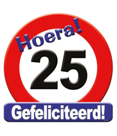 Huldebord 25 jaar